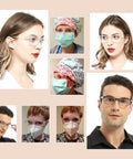 Unisex Blue Light Safety Glasses With Readers 0 To 4 Diopters, Anti Blue Light Goggles With Clear Lenses on various models