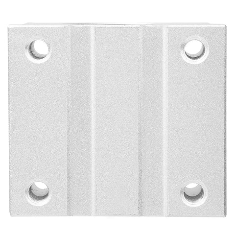 Front view of 25mm Aluminum Linear Bearing Pillow Block for CNC Machines, Ultra Smooth Low Friction Movement, Easy Mount and Installation