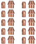 Plasma Cutter Consumables Set For TZ 100 100A Torch Replacement Electrodes And Nozzles Copper Tips Kit image showing electrodes and nozzles