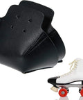 Two Pack Black Artificial Leather Toe Guards For Quad Roller Skates Dope Toe Protectors For Shoes Scuff Shield Easy Slip