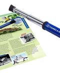Discovery Telescope For Beginners With 12x Magnification, Portable Refractor for kids with booklet shown on white background