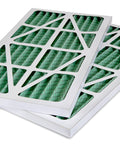 Two Pack 5 Micron Outer Filters For 1044 And 1270 CFM Air Filtration Systems lying on white background