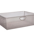 Wire Mesh Closet Basket With Pull Out Option For Closet Organizer Systems 22 Inch Champagne Nickel Finish Built To Last Pro Grade Storage Bin