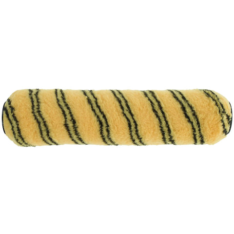Pro Grade 12 Inch Paint Roller Cover Crafted With Long Pile Tiger Stripe Design For Walls And Ceilings heavy duty woven polyester.