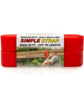 Heavy Duty Rubber Tie Down Straps For Movers And Pros Self Gripping No Knot Secure Non Marring UV Resistant 2mm Red