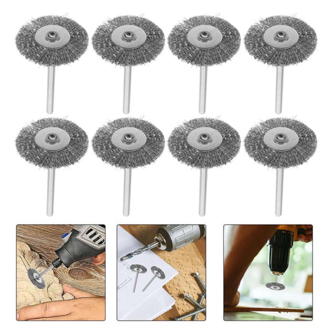 15 Piece Stainless Steel Wire Brush Set For Drill And Grinder Heavy Duty Cleaning Rust Removal Polishing And Metal Finishing