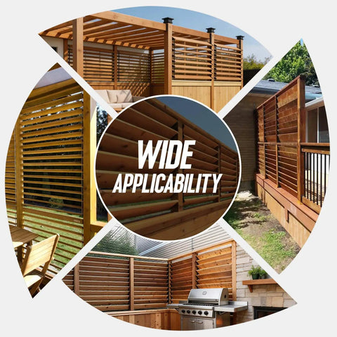 All In One Louver Bracket Kit For Deck Sunblind System Includes 22 Brackets 10 Actuators Screws Rivets And Instructions Fits 11 Boards Of 48 Inches Each Powder Coated Iron For Outdoor Louvered Fence Pergola And Shutter