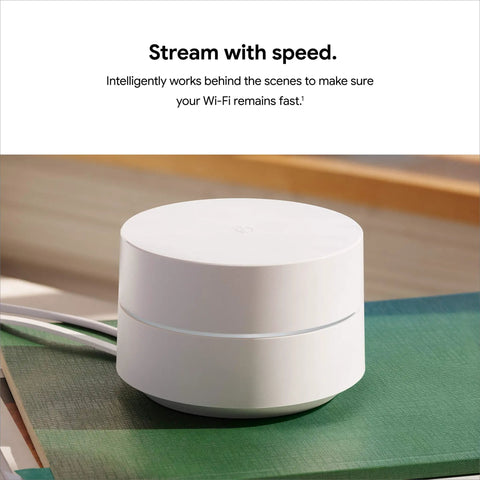AC1200 Mesh WiFi System For Whole Home Coverage Up To 1500 Square Feet With 1 Pack Router Unit on wooden surface
