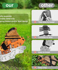 Lawn Aerator Shoes With Double Layer Spring Design And Aluminum Base For Effortless Yard Aeration No Mess On Your Shoes Great For Patio And Garden Sessions In Orange, comparison illustration with competitor products