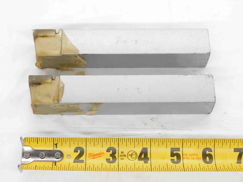 Two Pack C16 C2 1 Inch Square Carbide Brazed Tool Bit For Milling And Profiling Built Tough Heavy Duty Precision Cutting