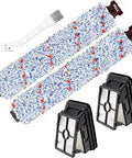 2 Pack Replacement Parts For CrossWave All In One Multi Surface Wet Dry Vac Compatible With 1785F including filters and brush rolls.