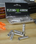 100 Grain Stainless Steel Arrow Inserts For 0.244 Inch ID Arrows FOC Weight To Boost Spine And Flight Fits 244 ID Arrows Like F5 Nucleus Quake