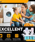Washer Water Inlet Valve Replacement 120 V 60 Hz For Top Load Washers with family in laundry room, focus on valve design.