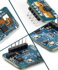 LD2410C Human Presence Radar Sensor Module 24GHz Millimeter Wave FMCW Technology Non Contact Detection With Serial Port IO Level Output HLK LD2410 Compatible Next Level High Sensitivity For Smart Home Security, blue PCB with pins