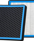 Activated Carbon Cabin Air Filter For Kia And Hyundai Cars 2020 2024 showing dual-layer design for trapping pollen and odors.