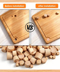 150 Piece Hardwood Hole Plugs For Fast Furniture Makeovers And Paint Ready Surfaces That Fit Like A Glove To Deliver A Totally Legit Smooth Flush Finish On Any Weekend Warrior Project before and after installation visual comparison.