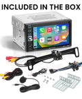 BCP62 RC Car Stereo with Apple CarPlay and Bluetooth 6.2 Inch Capacitive Touchscreen with accessories included