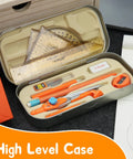 Back To School Geometry Gear For Students With Protractor Compass Rulers And Mechanical Pencil Kit 12 Piece Math Tools