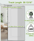 Pocket Door Track Kit With Soft Close And Soft Open For 5 Ft, 5.3 Ft And 8 Ft Doors, installed in modern living space
