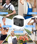 Waist Belt Portable Fan With Rechargeable Battery, Hands Free Wearable Personal Cooling for Outdoor and Work Activities