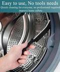 Go To All In One Dryer Vent Cleaner Brush And Lint Remover Kit With Flexible Extendable Handle For Dryer Vents, AC Coils, Refrigerator Coils, Dust Collectors, Condenser Units And More. Hand cleaning washing machine drum.