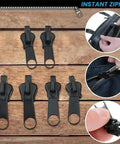 Zipper Repair Kit With Replacement Slider And Teeth For Jackets Bags Jeans And Luggage Instant Fix For Worn Zippers DIY Tailoring