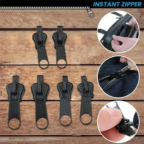 Zipper Repair Kit With Replacement Slider And Teeth For Jackets Bags Jeans And Luggage Instant Fix For Worn Zippers DIY Tailoring