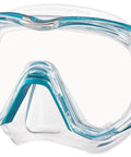 Freedom Tri-Quest Scuba Diving Mask M-3001 With Low-Profile Low-Volume Single Window Design All-Day Comfy Fit Durable Frame Dimpled Skirt