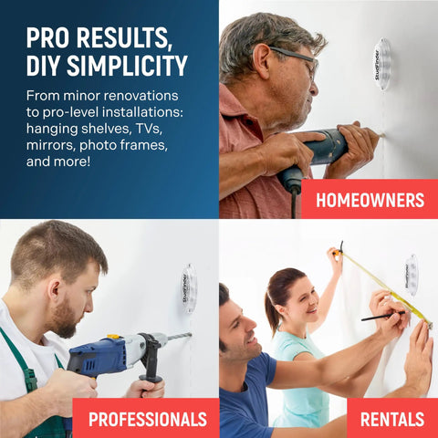Solid Magnetic Stud Finder With Three Neodymium Magnets Bullseye Accuracy Wall Scanner Detecting Wood And Metal Fasteners No Batteries Needed Drywall Locator Tool For Busy Handymen And Weekend Warriors
