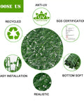 Ultra Realistic Artificial Ivy Privacy Fence Screen 120 By 40 Inches UV Resistant Faux Greenery features and benefits
