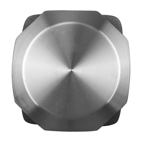 Top view of a double-faced forged steel head for a 10 Lb Sledge Hammer With 36 Inch American Hickory Handle And Double Faced Forged Steel Head.