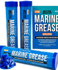 Triple Pack Mini Marine Grease Tubes 3 Oz Each Waterproof High Temp Wheel Bearing Lubricant NLGI 2 For Boat Trailers Bearings Hubs