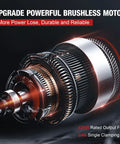 Upgrade powerful brushless motor with 42KN rated output force and 3-6s single clamping for Pro Grade Go To Copper Pipe Crimp Tool Kit.