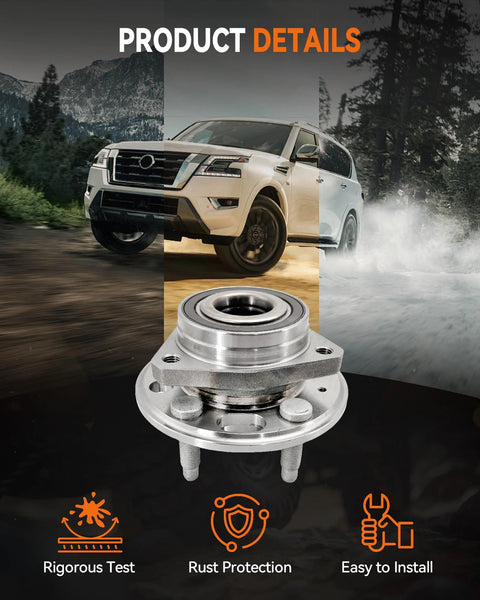 2Pcs 513288 Front Or Rear Wheel Bearing Hub Assembly Fit For Chevy Impala 2014 2017 2020 Malibu shown with SUV backdrop