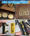 Brass Shim Stock Set in use for DIY projects, with various brass applications and mechanical assemblies shown.
