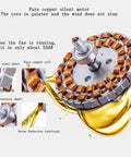 Pure copper silent motor design with silk steel and high precision shaft for Top Shelf Retro European Ceiling Fan With Remote Control.