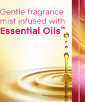 Automatic Air Freshener Refills for Home and Bathroom Tropical Blossoms Scent 6.2 Oz Each 3 Count Up to 70 Days of Fragrance With Battery Operated Dispenser for Long Lasting Freshness pack shown with essential oils mist