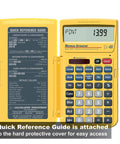 Material Estimator Calculator with Quick Reference Guide for DIYers and Pros on yellow protective case cover.