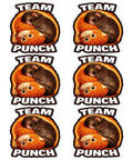 Six Pack Adorable Monkey Punchs Baby Graphic Team Punchs Big Love Gifts DTF Transfers 7x7 Inches Heat Transfer Decals