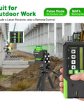 360 Degree Self Leveling Laser Level For Outdoor Projects With Auto Tracking Motorized Base in use at construction site
