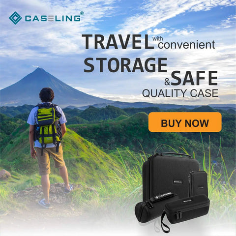 Hella Tough EVA Travel Case Perfectly Fits Franklin Prosensor M210 And Legacy Models against a mountainous backdrop.