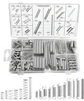 300 Piece Spring Assortment Kit With 20 Sizes Of Durable Extension And Compression Springs For Pen Repair Home DIY Projects And Industrial Jobs Made From Rust Resistant Steel Heavy Duty Mini Parts, organized case