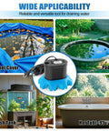 Pool Cover Pump 850 GPH For Above Ground Pools With 4 Hose Adapters 23 Ft Drain Hose And 25 Ft Power Cord Ideal Water Pump