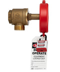 Heavy Duty Gate Valve Lockout Cover Made From Recycled Plastic Fits 2.25 To 5 Inch Valves And Keeps Valve Shutdown Safe During Maintenance