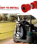 Golf Cart Spring Bushing Kit 8 Piece Rubber and Plastic Replacement Parts for Front and Rear Leaf Springs Easy Install, Compatible