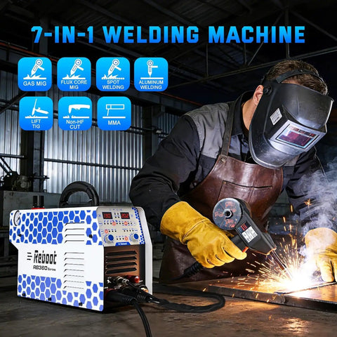 Welder using All In One 130 Amp Plasma Cutter Welder Combo With Dual Voltage 120 Volt And 240 Volt in workshop