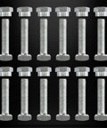 Beefed Up Replacement Battery Terminal Bolt And Shoulder Nut Set With M8 Thread 35mm Square Head Bolts In Zinc Plated Steel Pack Of 12 Sets