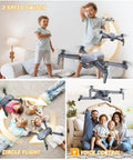 Foldable Kids Drone With 1080P HD Camera FPV Remote Quadcopter shown in indoor play with children demonstrating features.