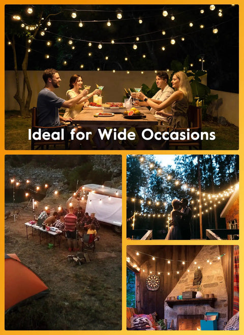 Led Replacement Light Bulbs For E12 Candelabra Base, Shatterproof Globe Bulbs in outdoor cafe and patio settings