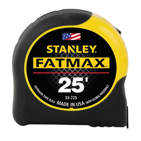 FatMax Tape Measure Combo Pack With 35 Ft And 25 Ft Blades Built Tough With BladeArmor Coating Yellow, 25 ft measure in case
